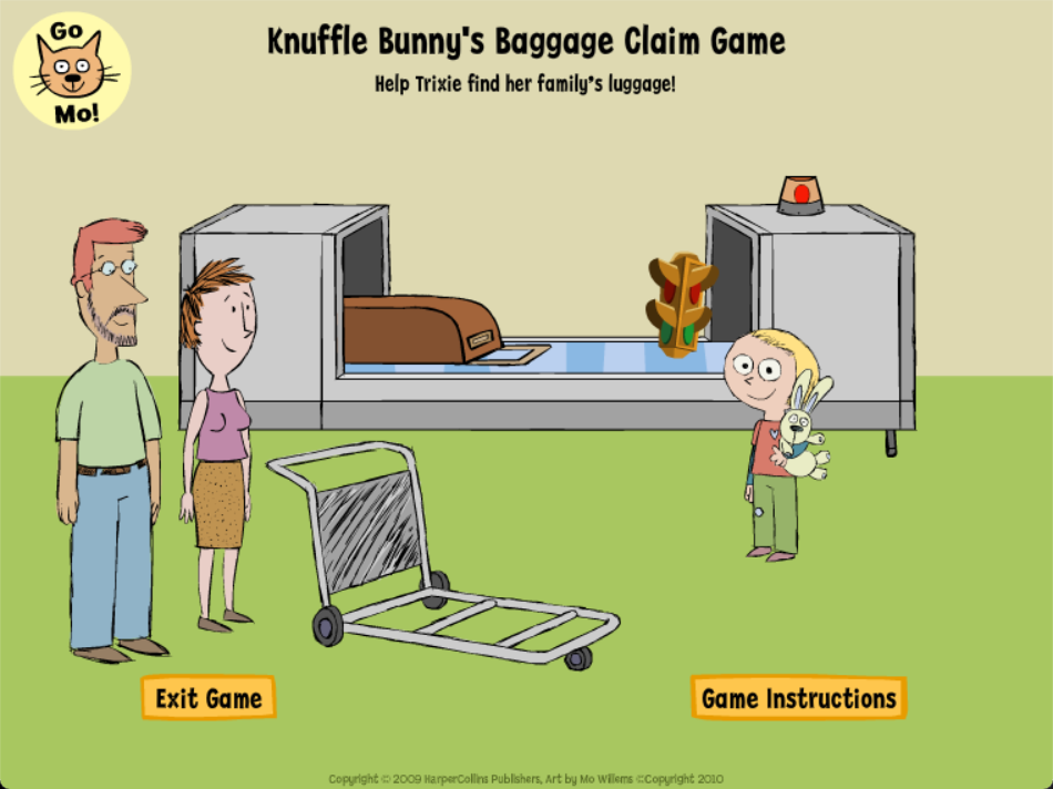 Knuffle Bunny's Baggage Claim Game