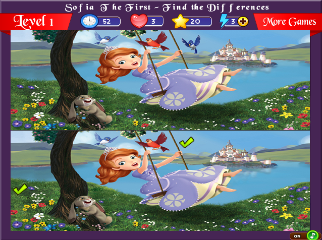 Sofia the First - Find the Differences