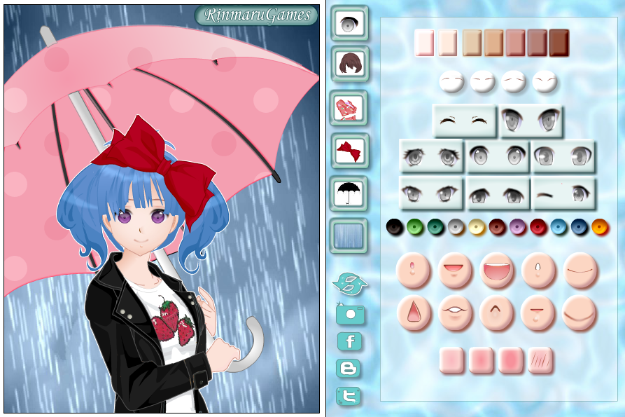 Anime Rainy Day Dress Up Game