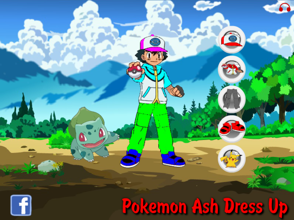 Pokemon Ash Dress Up