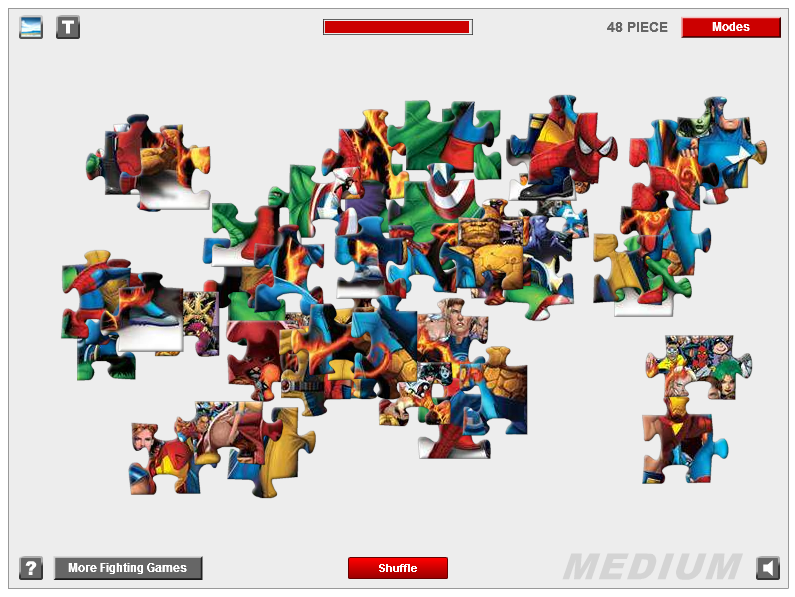 Fighting Heroes Jigsaw