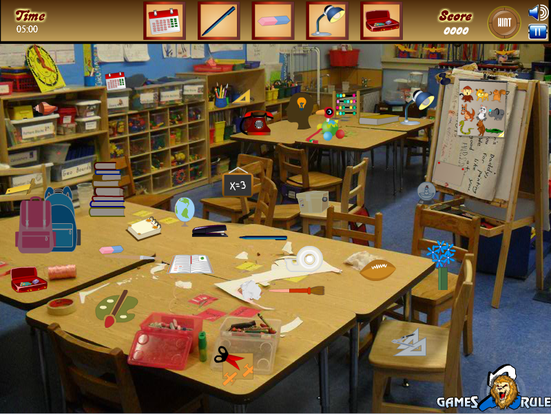 Messy Kindergarten Objects