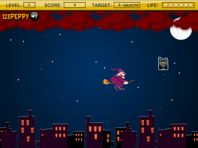 Halloween Flying Witch