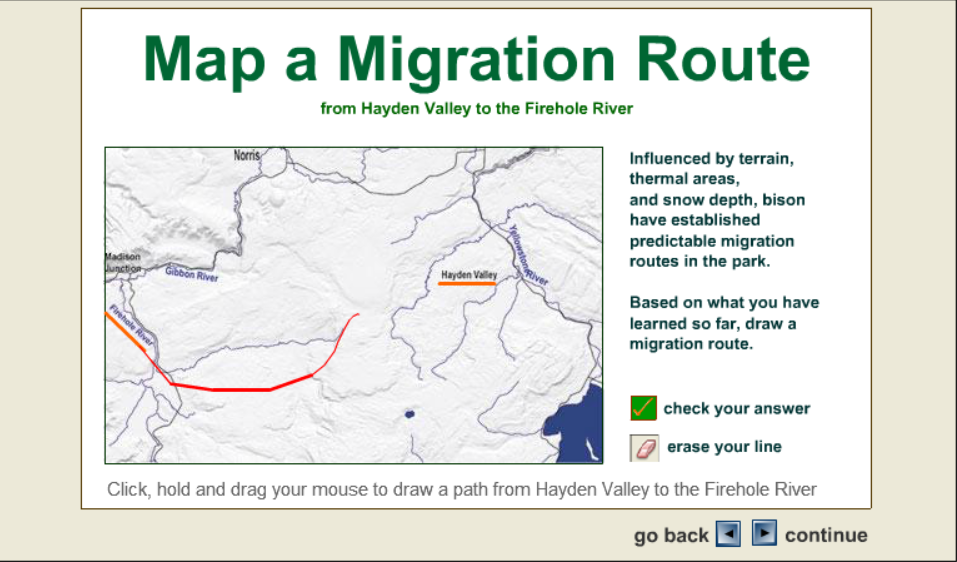 Map A Bison's Migration Route