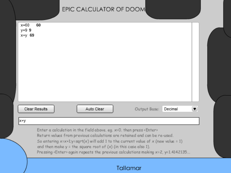 Epic Calculator of Doom