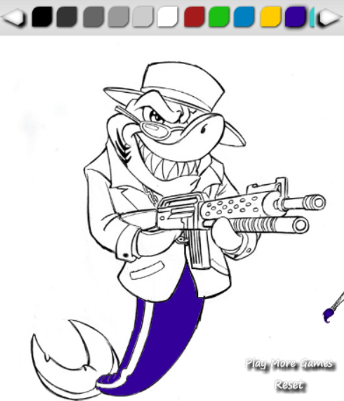 Sharky Coloring 2