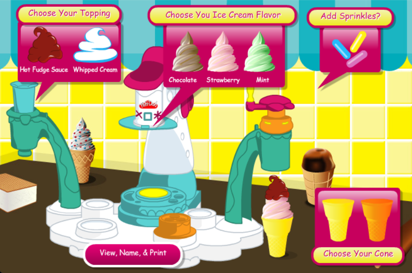 BUILD YOUR OWN Magic Swirl Ice Cream Cone