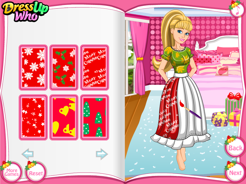 Barbie's Christmas Patchwork Dress