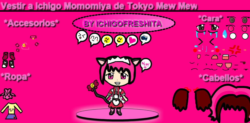 Vestir a Ichigo Momomiya de Tokyo Mew Mew