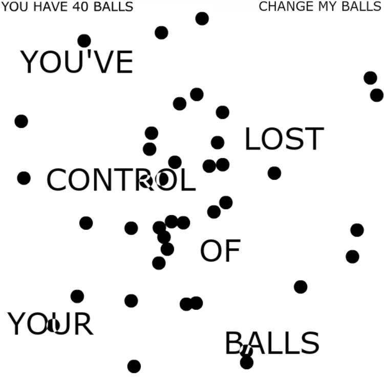 PLAY WITH YOUR BALLS