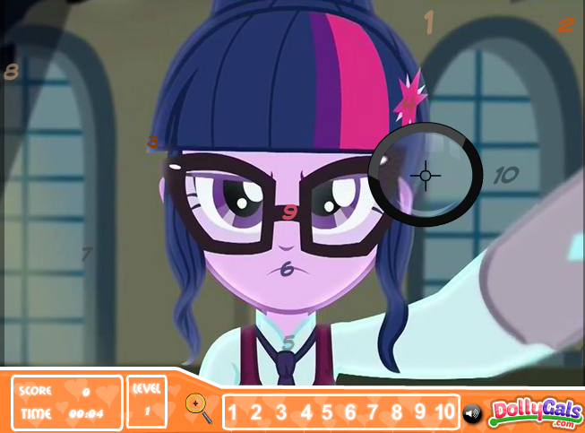 My Little Pony Equestria Girls Spot the Numbers