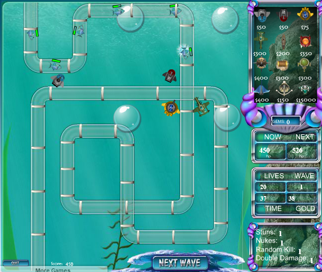 Underwater Tower Defense