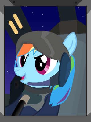 Rainbow Dash Terran Banshee Unit Portrait