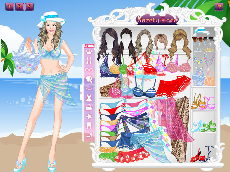 Bikini Princess Dress Up Game