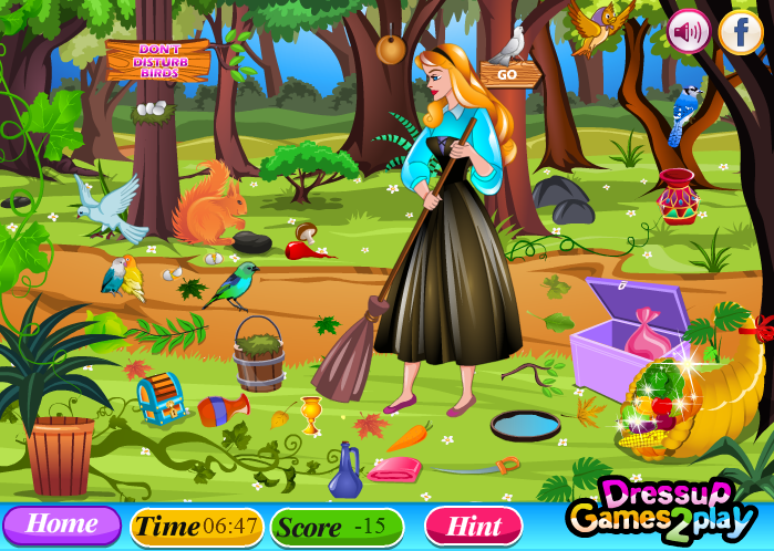 Princess Aurora Forest Cleaning