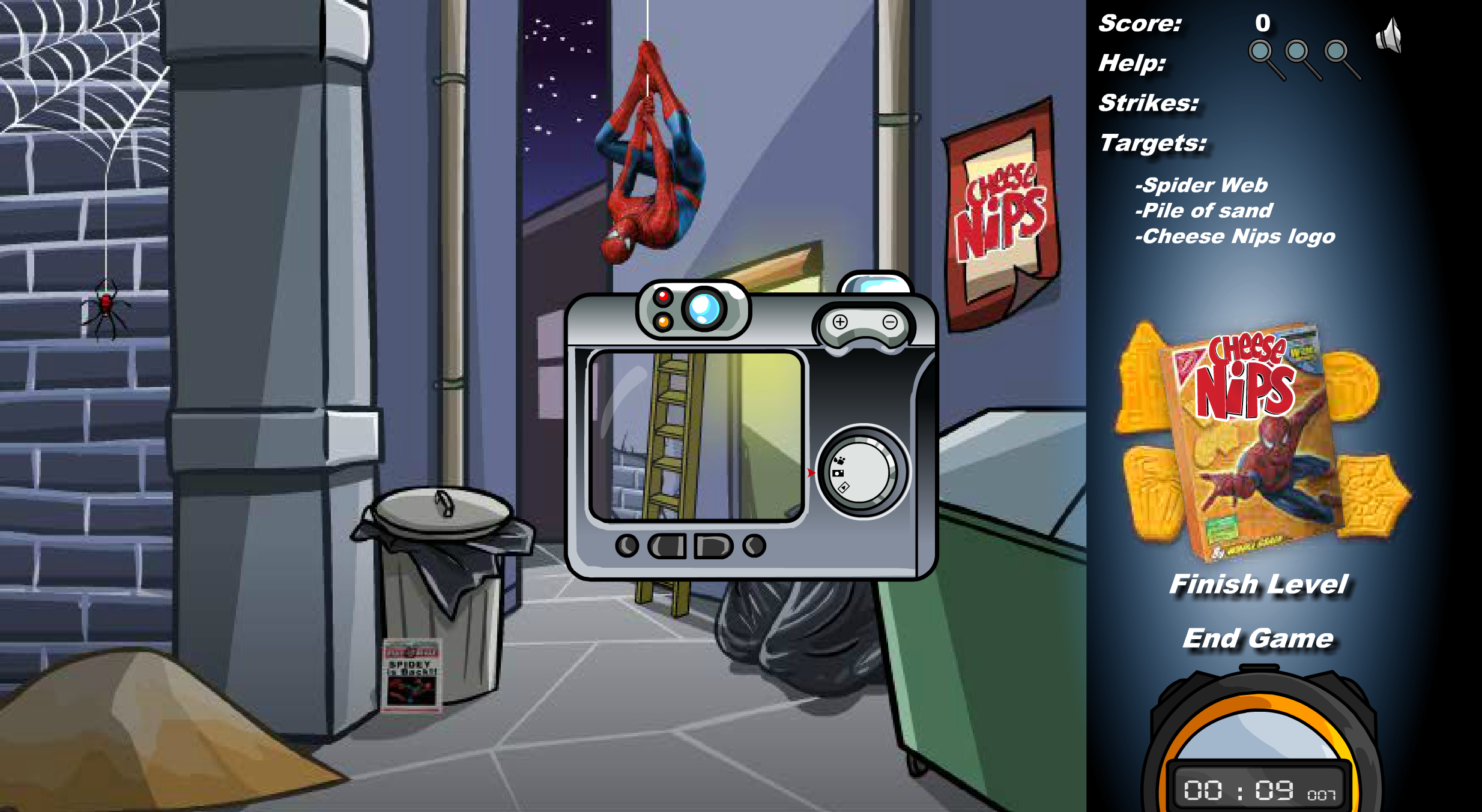 Spider-Man Cheese Nips Hunt