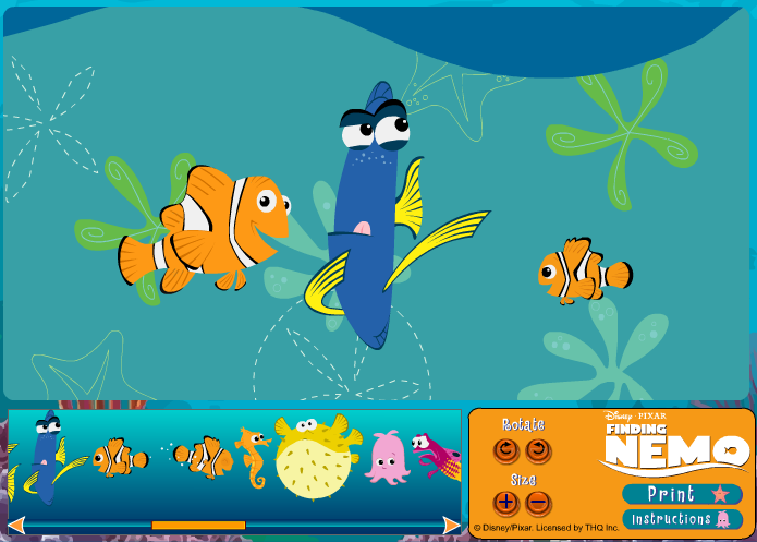 Finding Nemo: Create-A-Scene