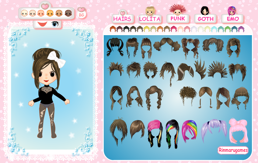 4 Style Chibi Dress Up Game