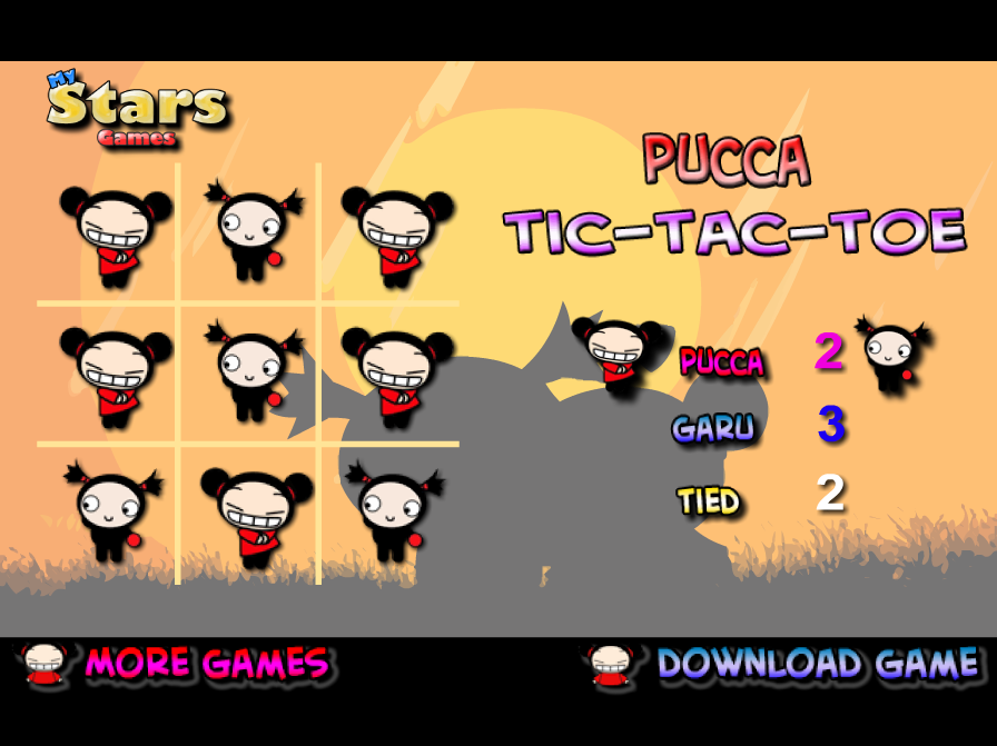 Pucca Tic-Tac-Toe