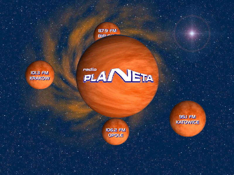 Radio Planeta Splash Page