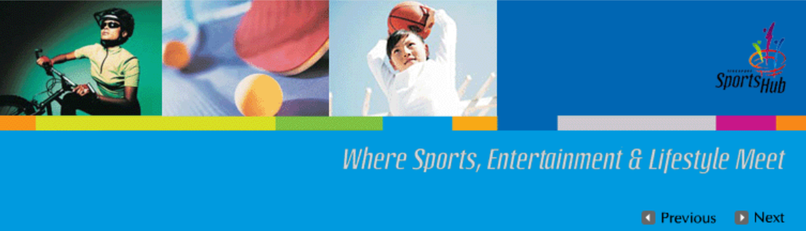 Singapore Sports Council Website Banner