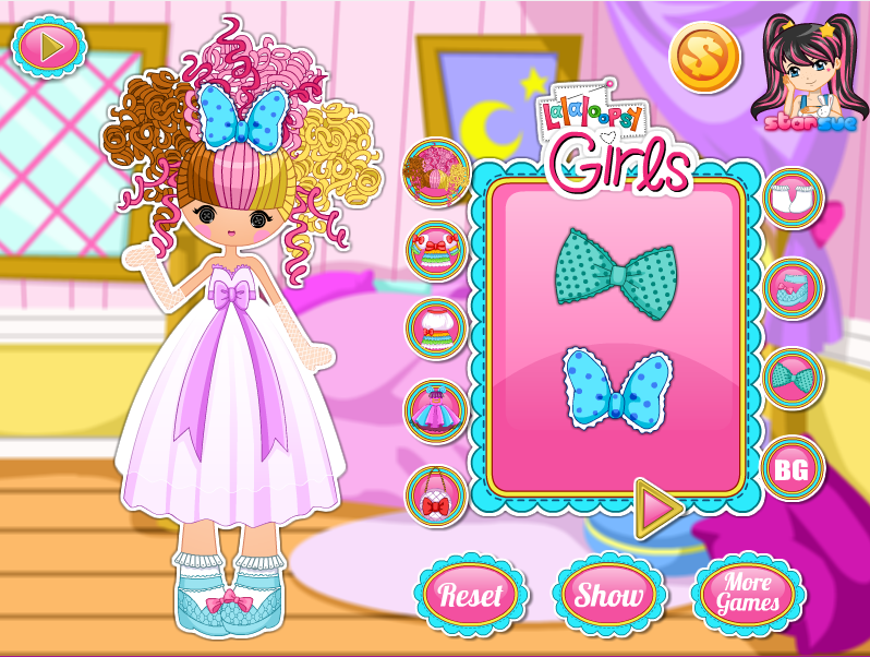 Lalaloopsy Girls Scoops Waffle Cone Dress Up Game