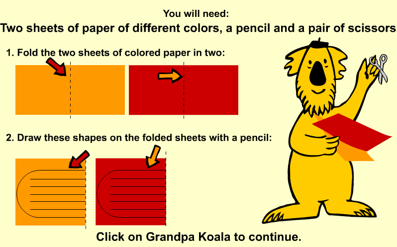 Grandpa Koala's Activity: Make a Heart-Shaped Envelope