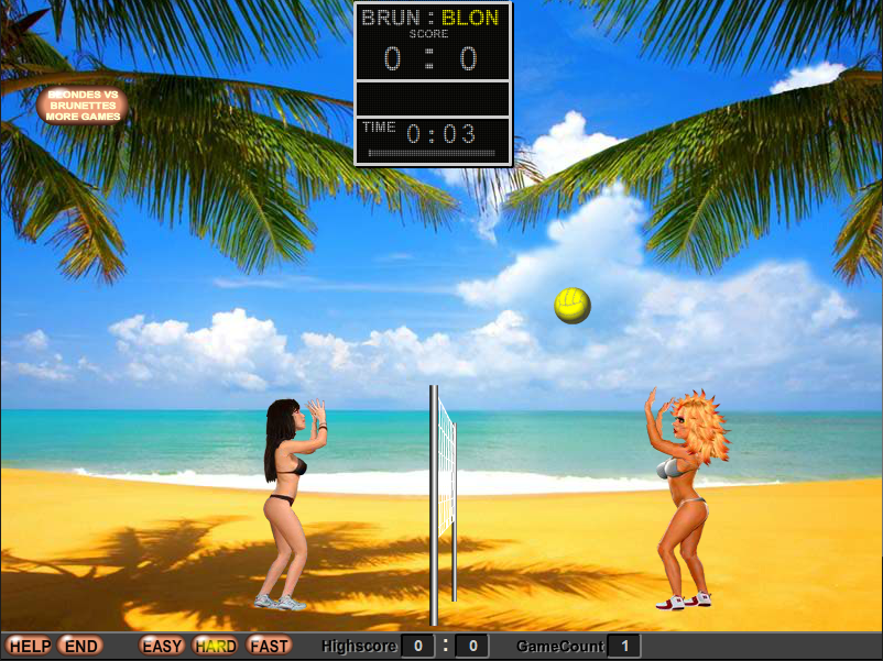 Beach Volleyball: Blondes VS Brunettes 3