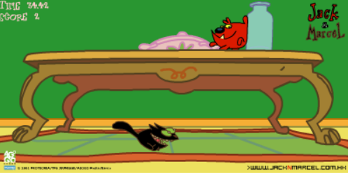 Jack & Marcel in Cat in a Bottle