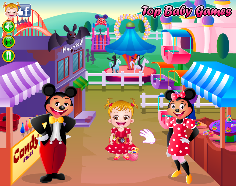 Baby Hazel in Disneyland