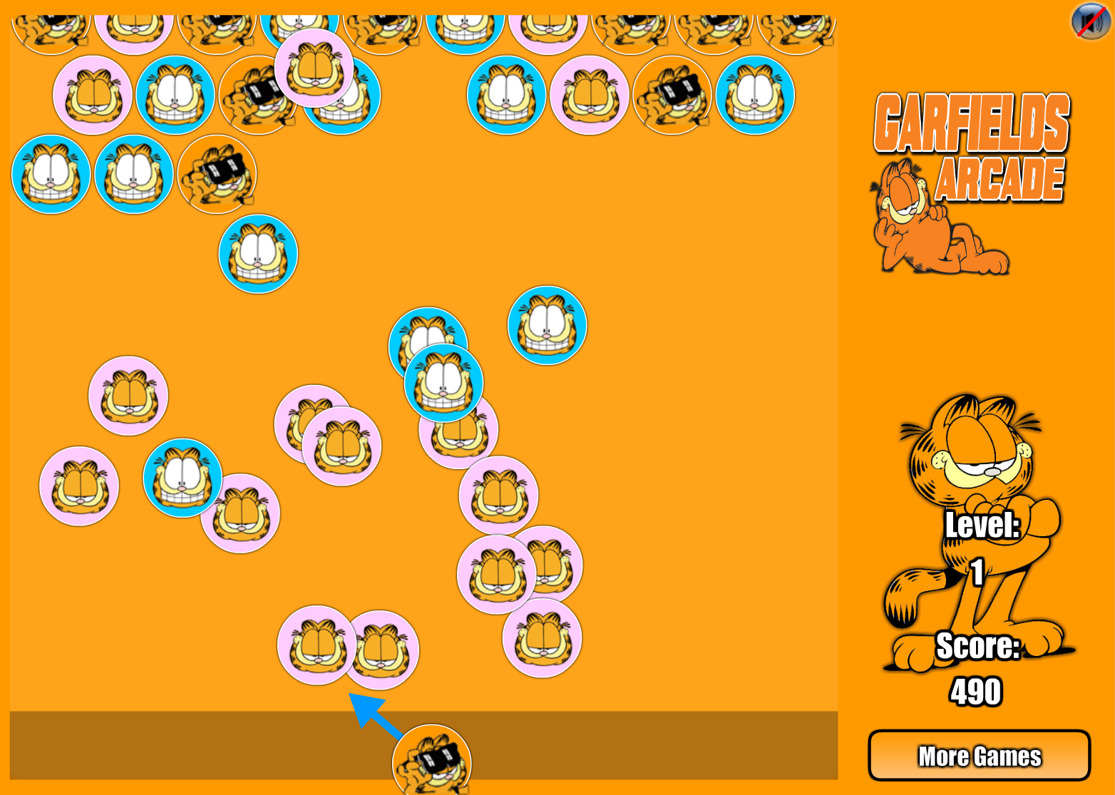 Garfield and Friends Bubbleshooter