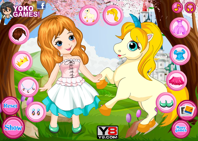 Princess With Unicorn