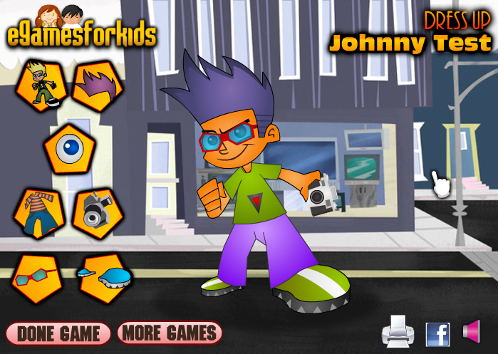 Johnny Test Dress Up