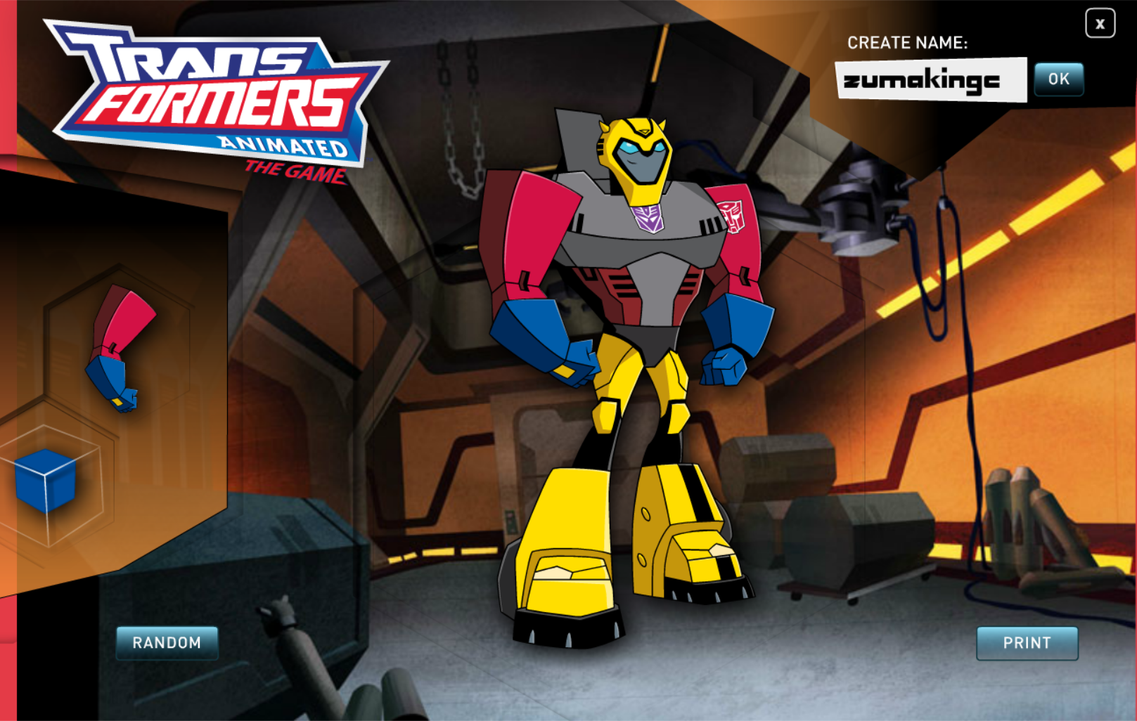 Transformers Animated Robot Builder