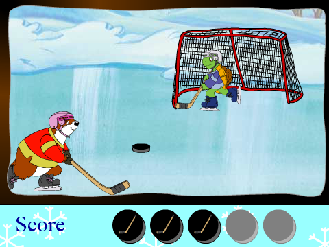 Franklin the Turtle's Hockey Challenge