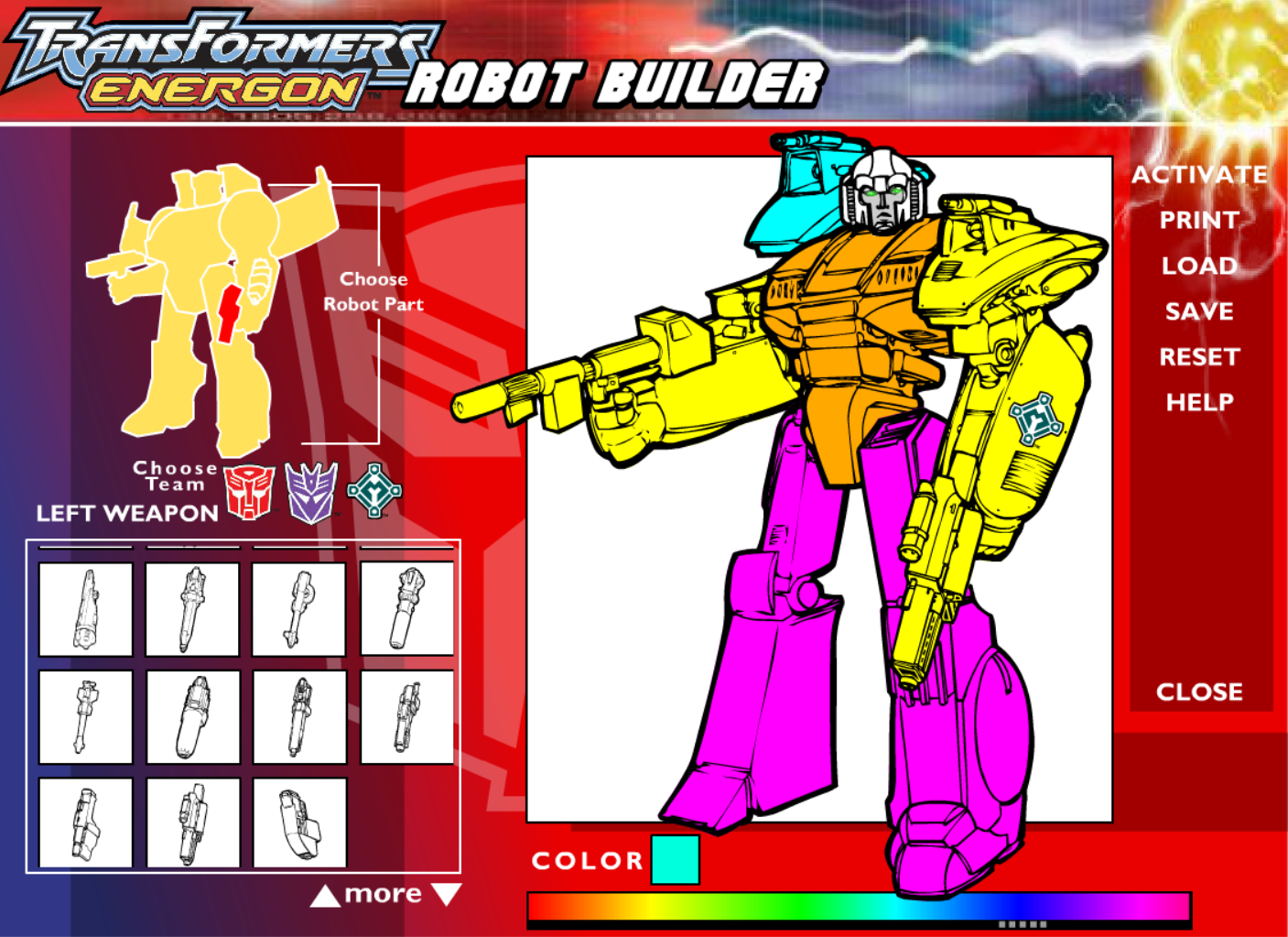 Transformers Energon Robot Builder