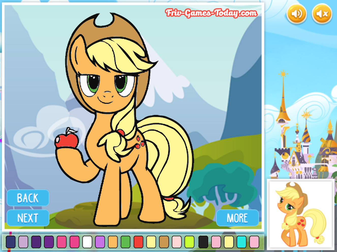 Coloring My Little Pony