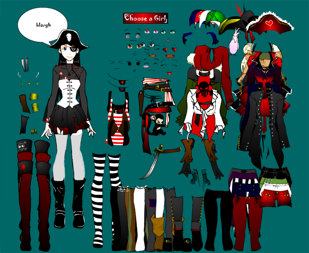 Pirate girl dress up