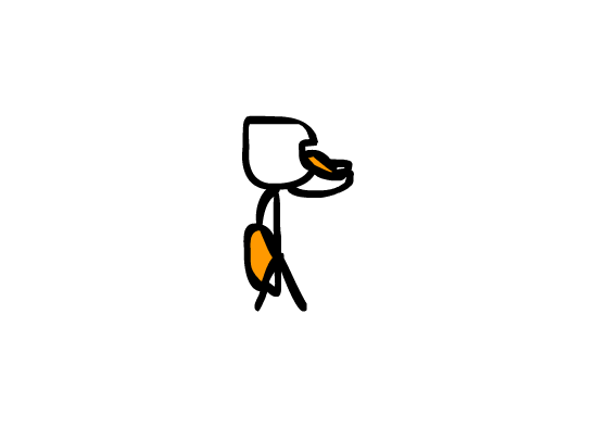 Stickman Eating Cheetos