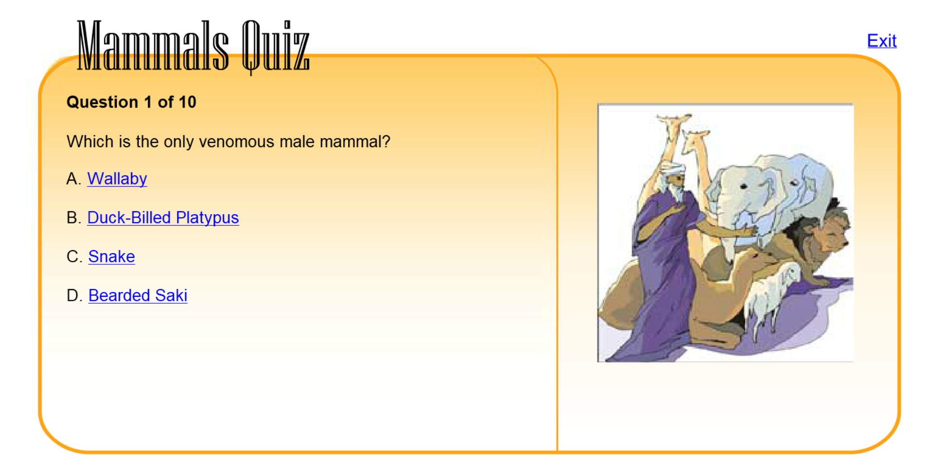 Mammals Quiz