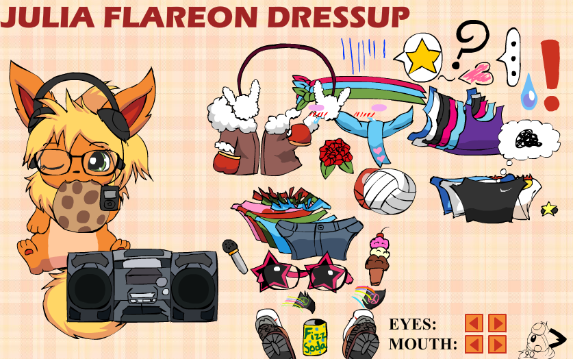 Julia Flareon Dressup