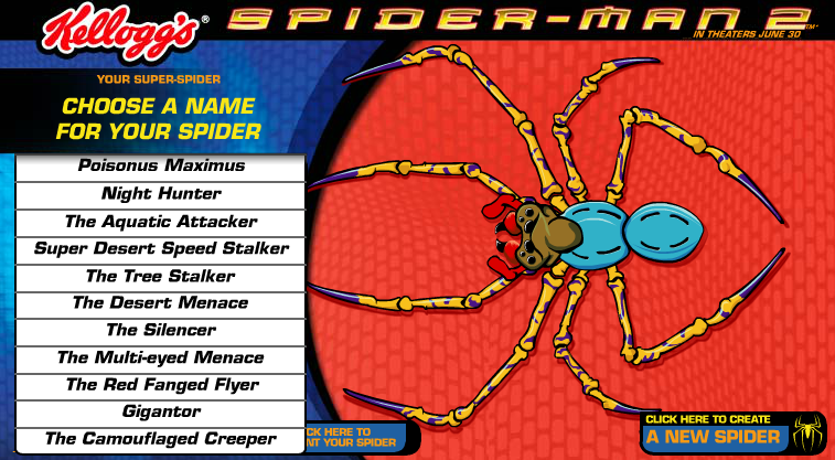 Kellogg's Spider-Man 2: Create Your Own Super-Spider