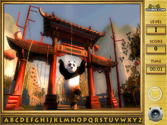 Kung Fu Panda - Find the Alphabets