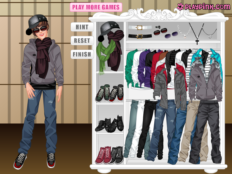Justin Bieber Dress Up Game
