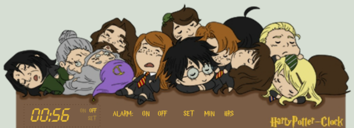 Harry Potter - Clock with alarm