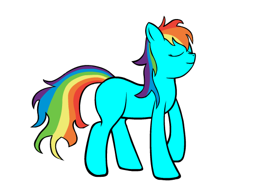 Rainbow Dash walk loop