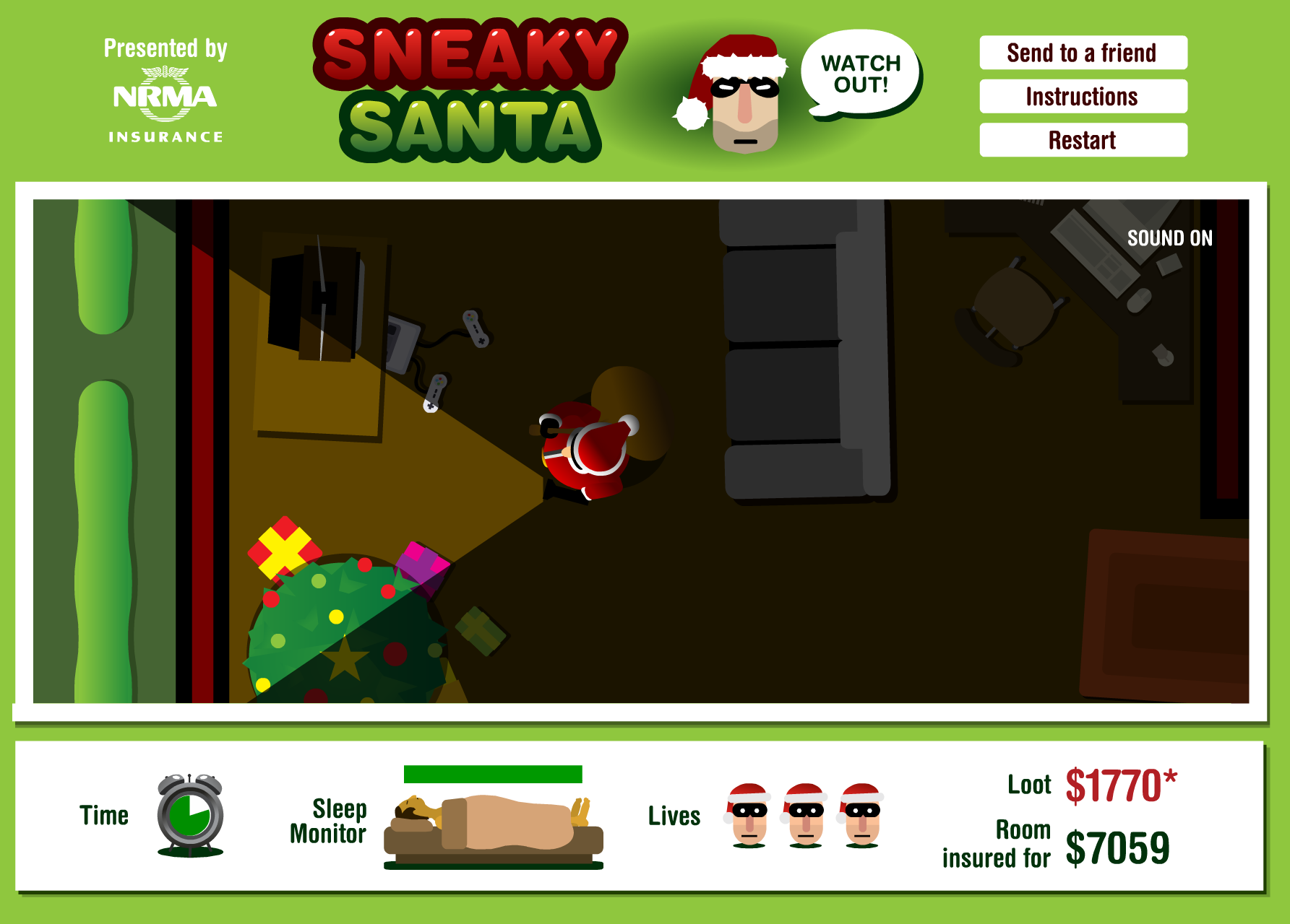 Sneaky Santa