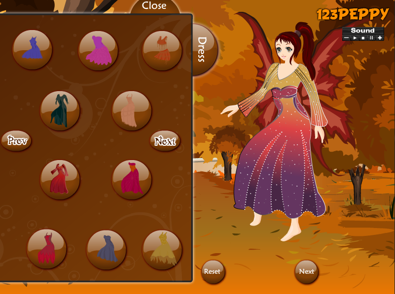 Autumn Fairy Dress Up Game