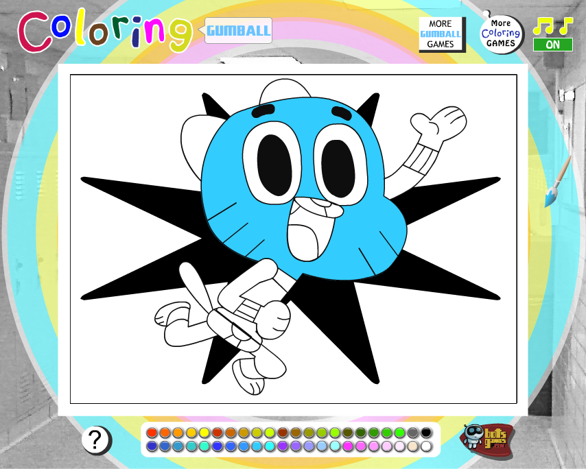 Coloring Gumball