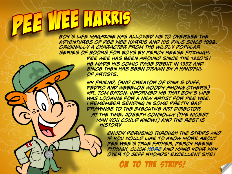 Walter "Pee Wee" Harris Intro Webpage In Bits Of Mike Adair